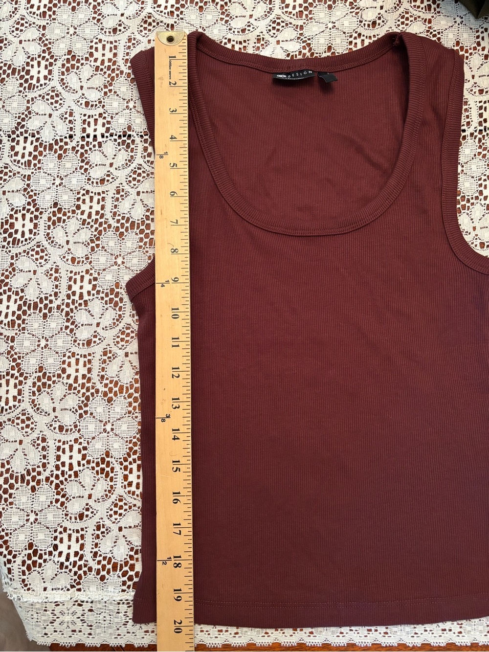 Tank Top ribbed - Olive green Size S - Picture 5 of 6